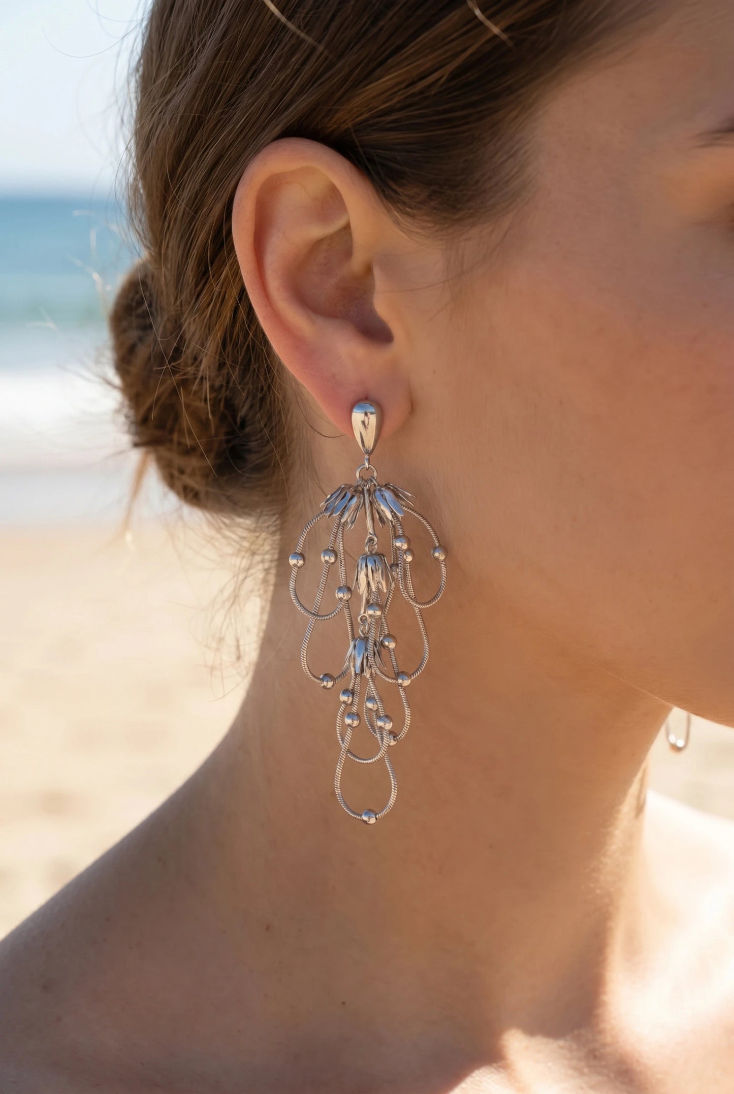 Boucles d’oreilles en acier inoxydable