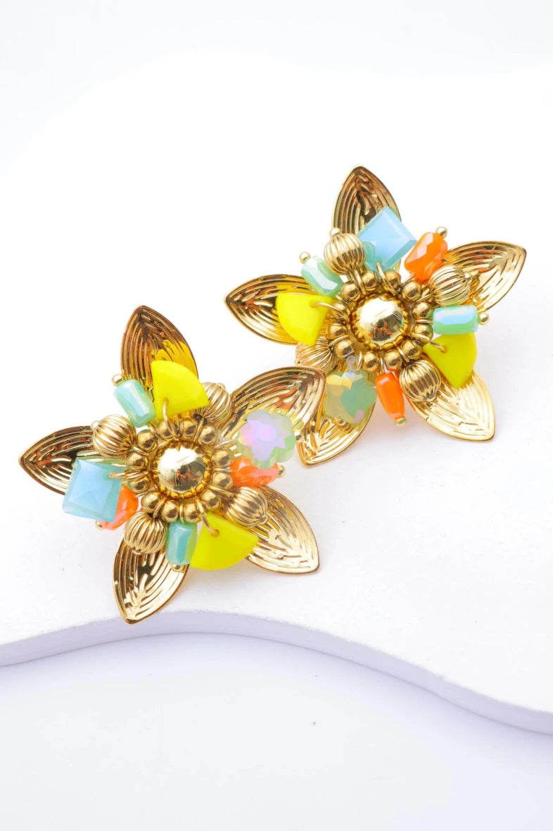 Boucles d'oreilles en acier inoxydable - MULTICOLORE
