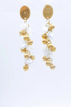Boucles d'oreilles en acier inoxydable - BLANC