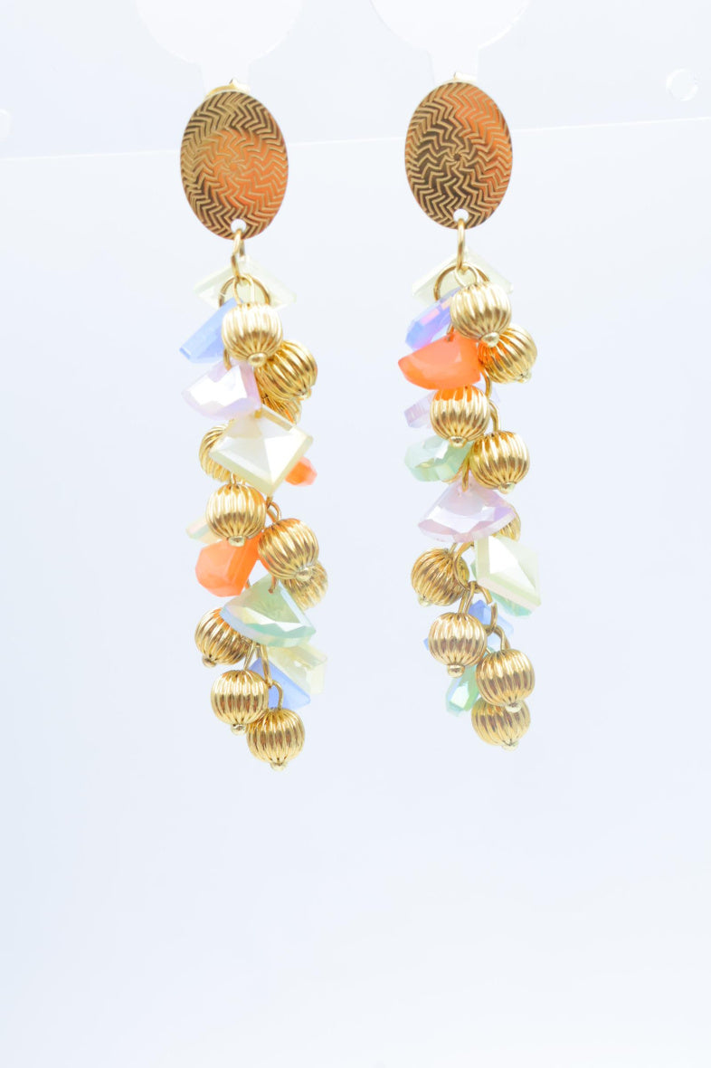 Boucles d'oreilles en acier inoxydable - MULTICOLORE