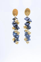 Boucles d'oreilles en acier inoxydable - NOIR