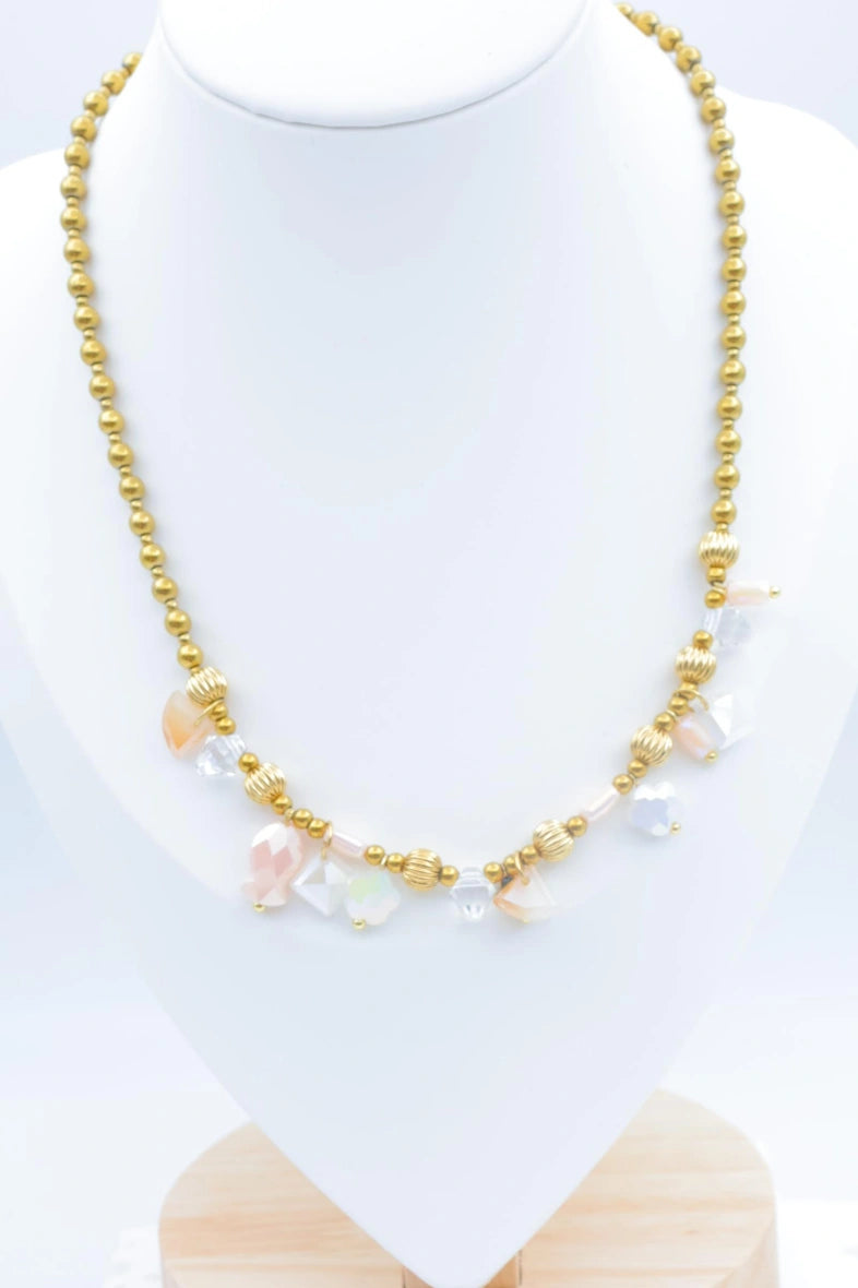Collier en acier inoxydable - BLANC