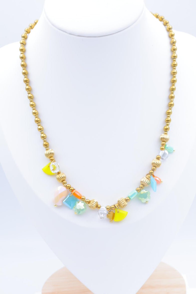 Collier en acier inoxydable - MULTICOLORE