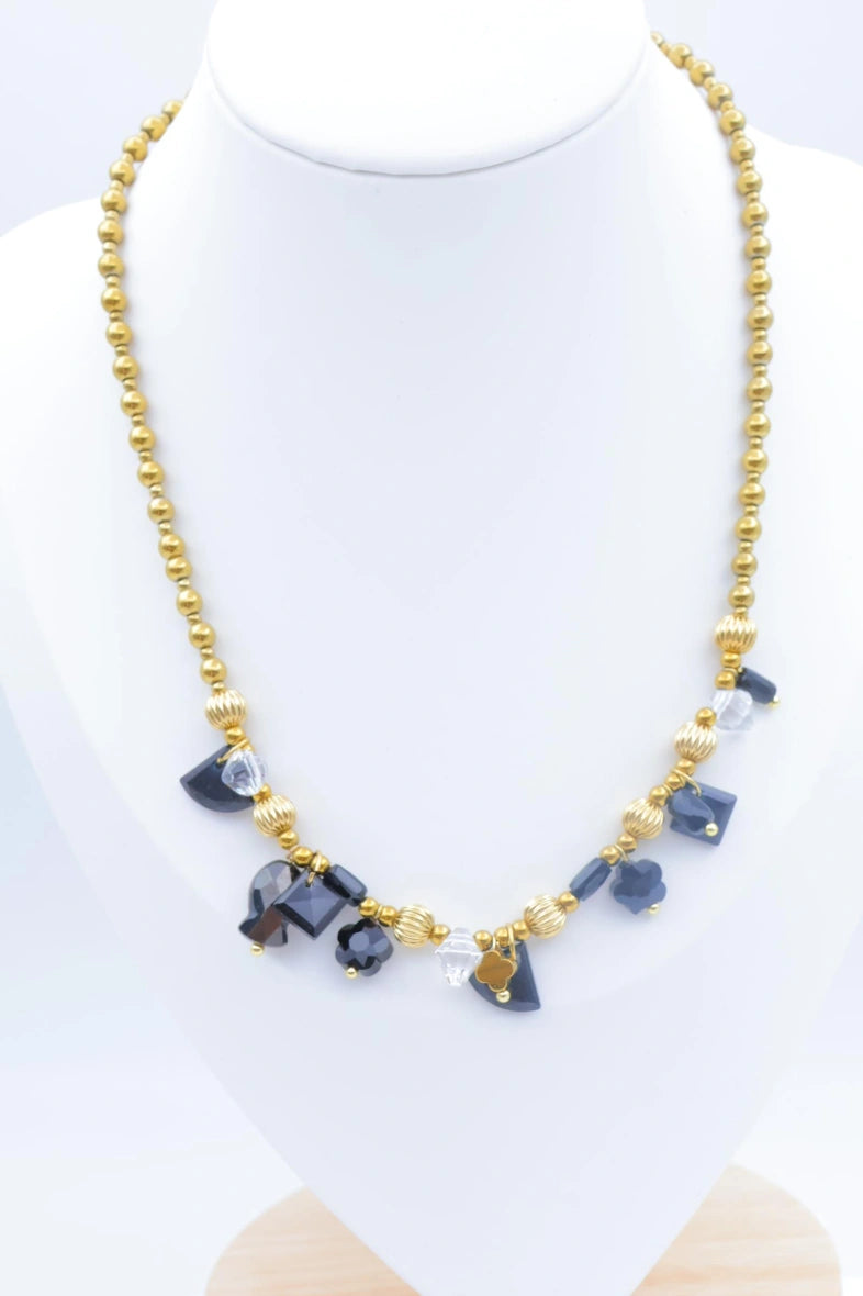 Collier en acier inoxydable - NOIR