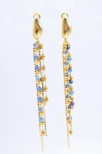 Boucles d'oreilles en acier inoxydable - BLEU
