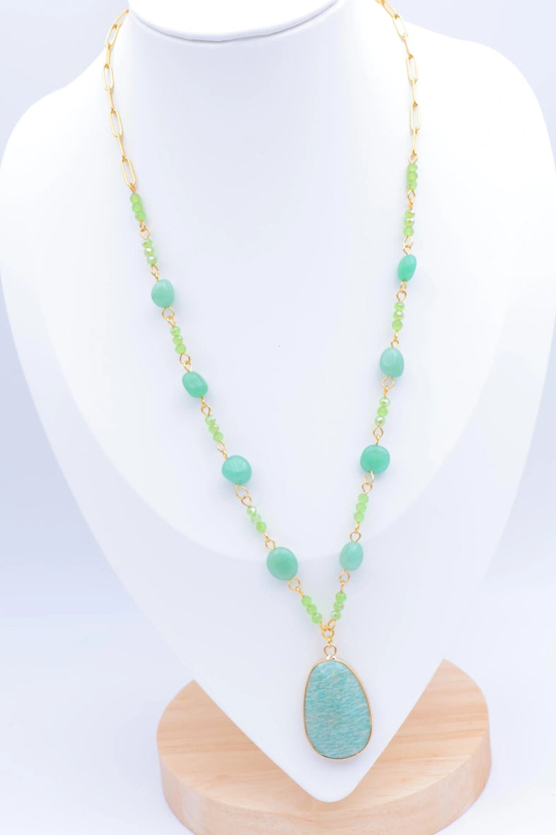 Collier en acier inoxydable - VERT