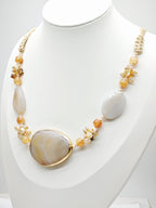 Collier en acier inoxydable - BEIGE