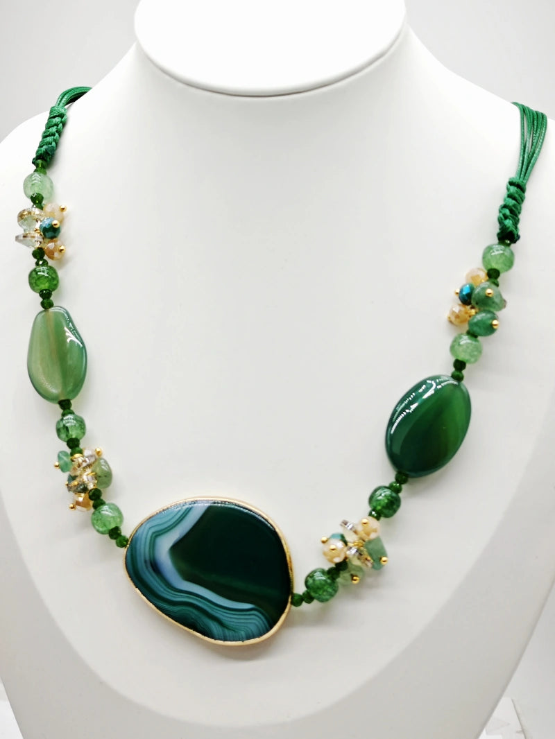 Collier en acier inoxydable - VERT