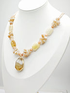 Collier en acier inoxydable - BEIGE