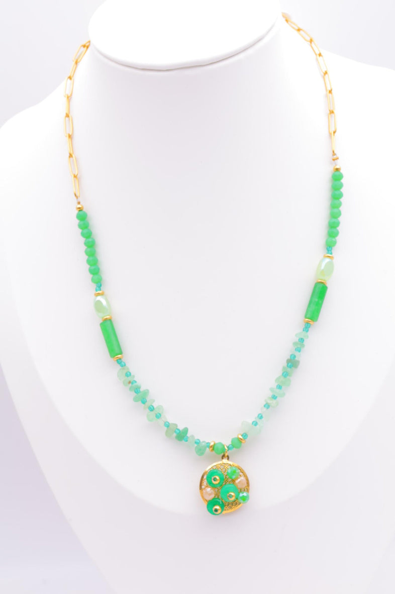 Collier en acier inoxydable - VERT