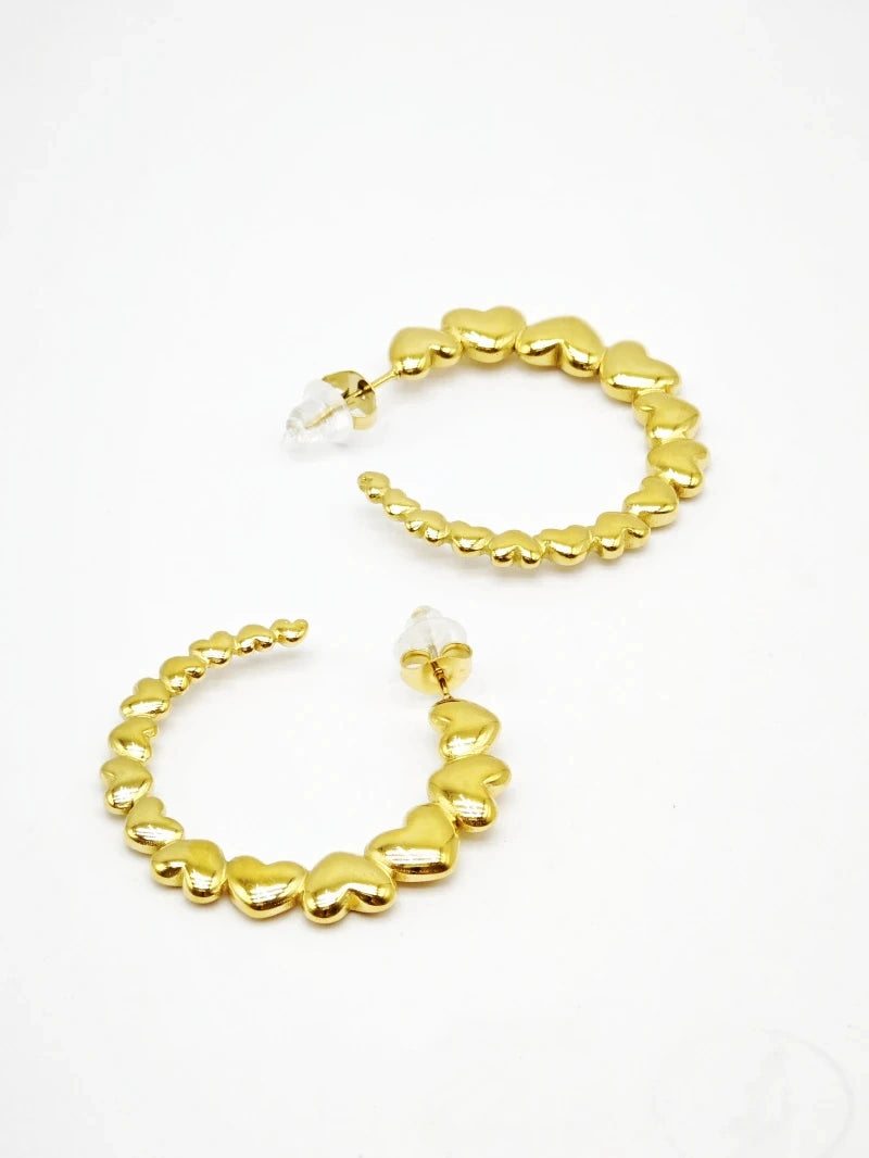 Boucles d’oreilles en acier inoxydable