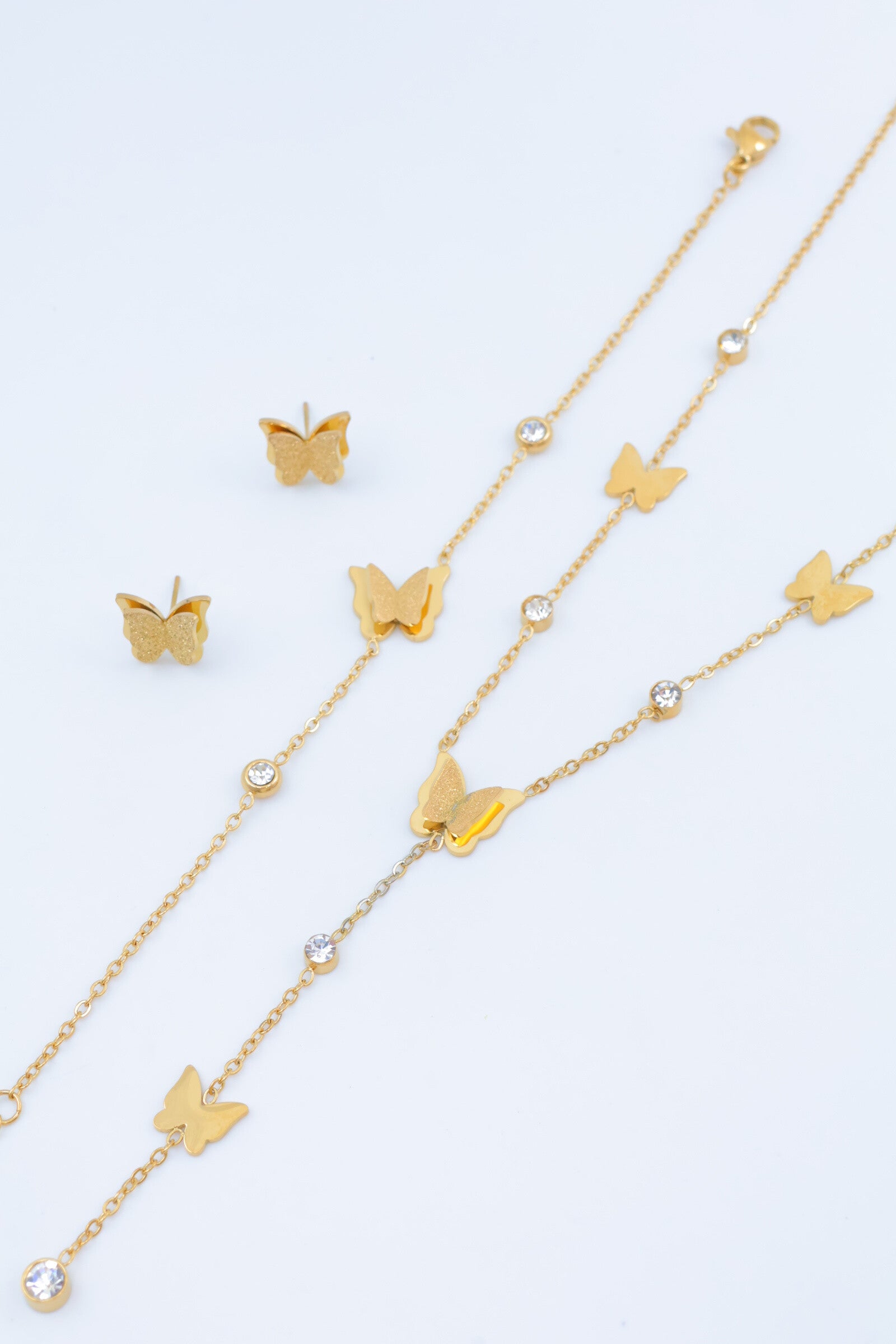 Parure de bijoux en acier inoxydable - DORÉ