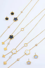 Parure de bijoux en acier inoxydable - BLANC