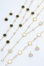 Parure de bijoux en acier inoxydable - BLANC