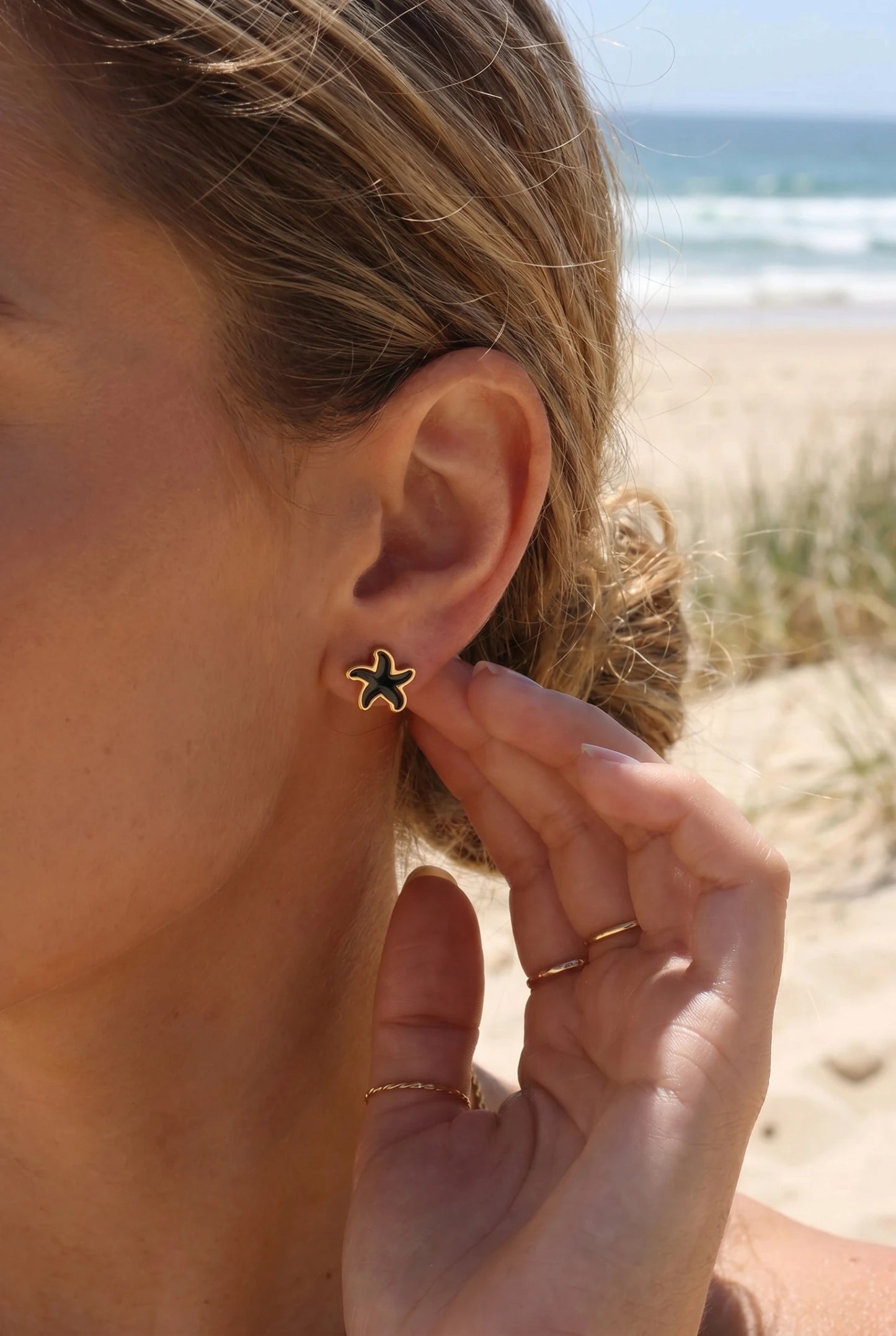 Boucles d’oreilles en acier inoxydable