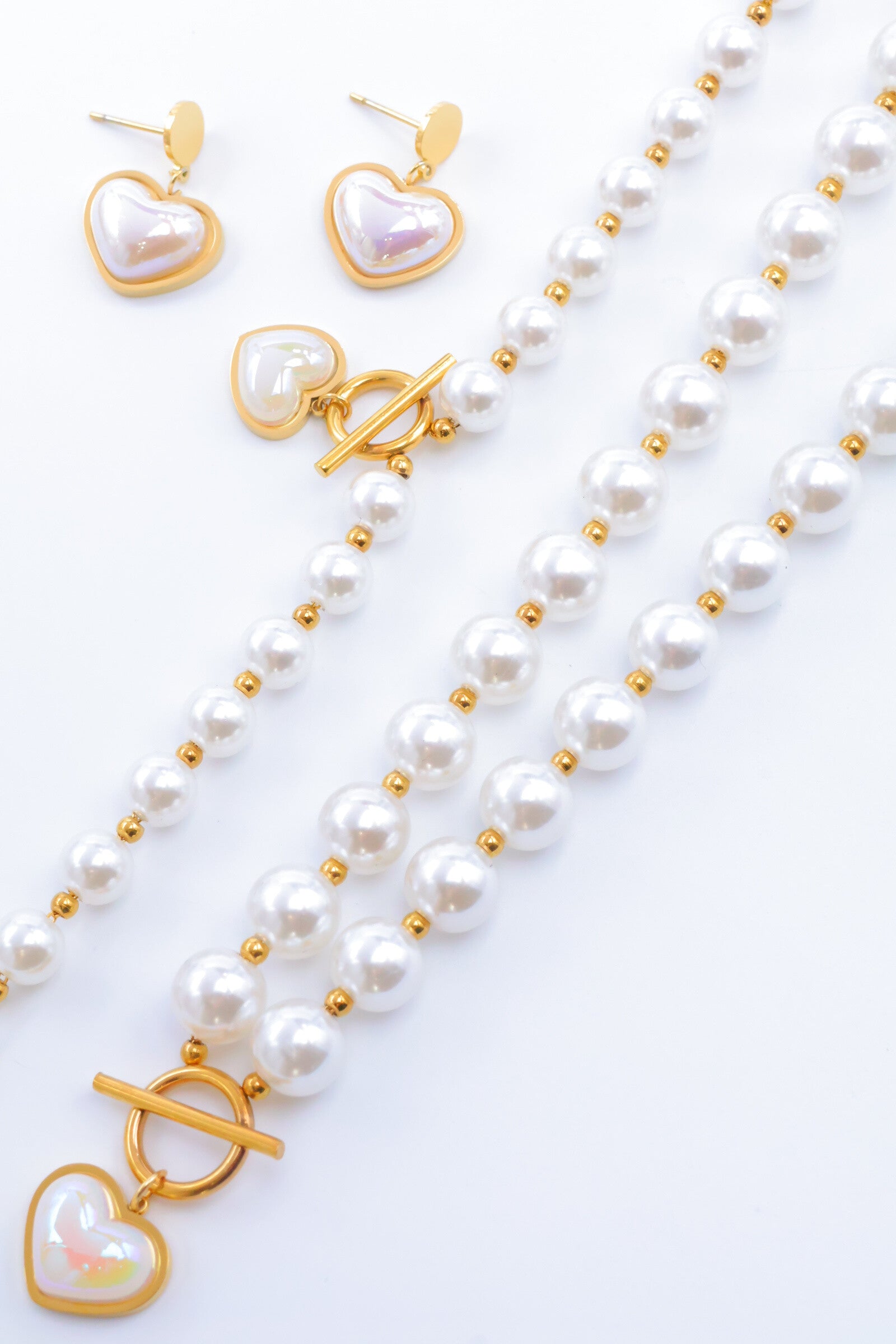 Parure de bijoux en acier inoxydable - DORÉ