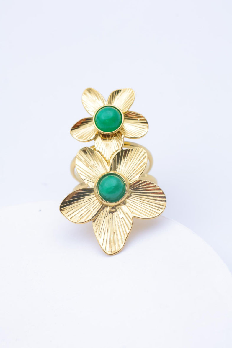 Bague en acier inoxydable ajustable - VERT