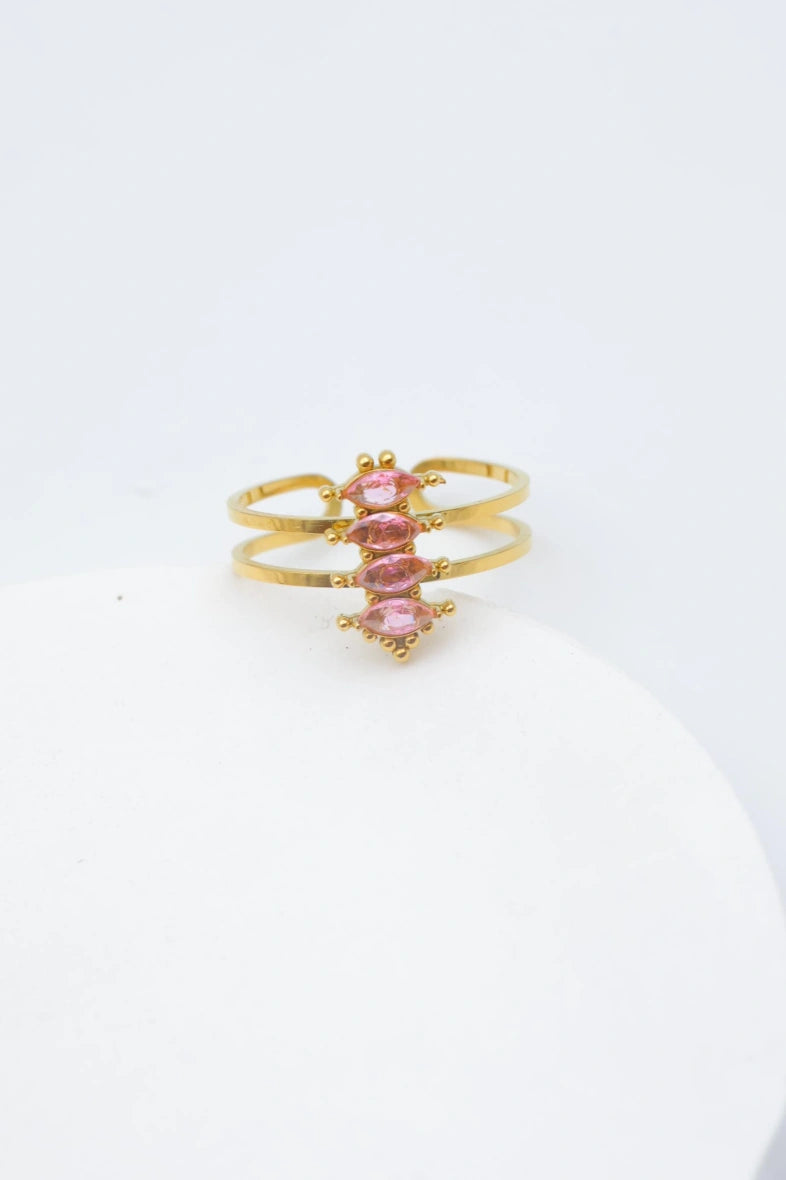 Bague en acier inoxydable ajustable - ROSE