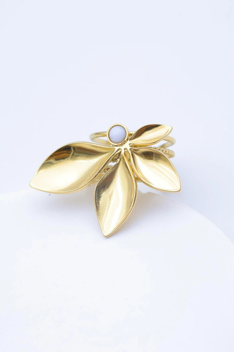 Bague en acier inoxydable ajustable - BLANC