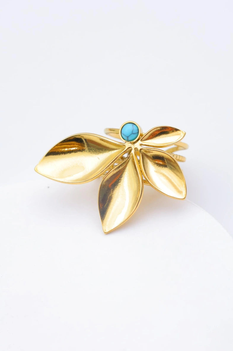 Bague en acier inoxydable ajustable - BLEU
