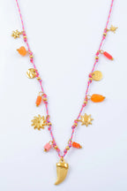 Collier en acier inoxydable - FUCHSIA