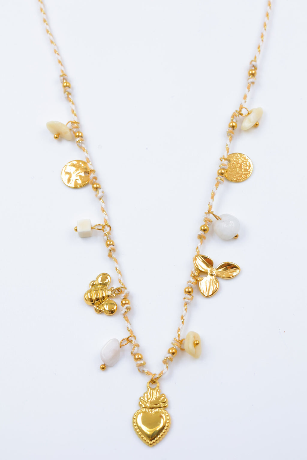 Collier en acier inoxydable - BLANC