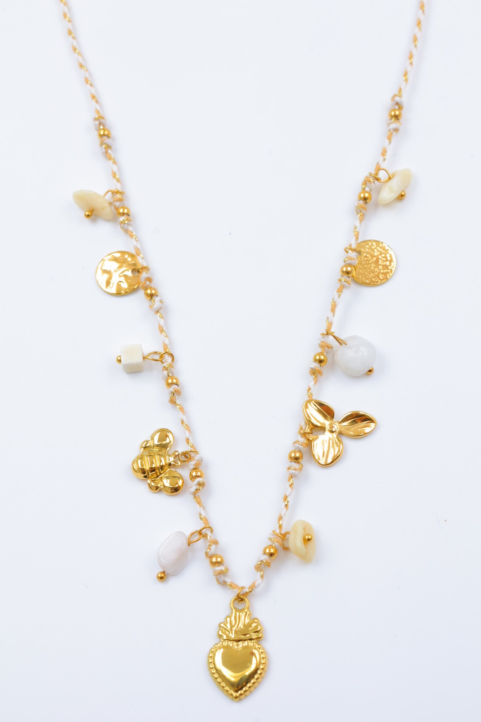 Collier en acier inoxydable - BLANC