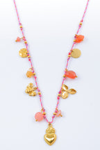 Collier en acier inoxydable - FUCHSIA
