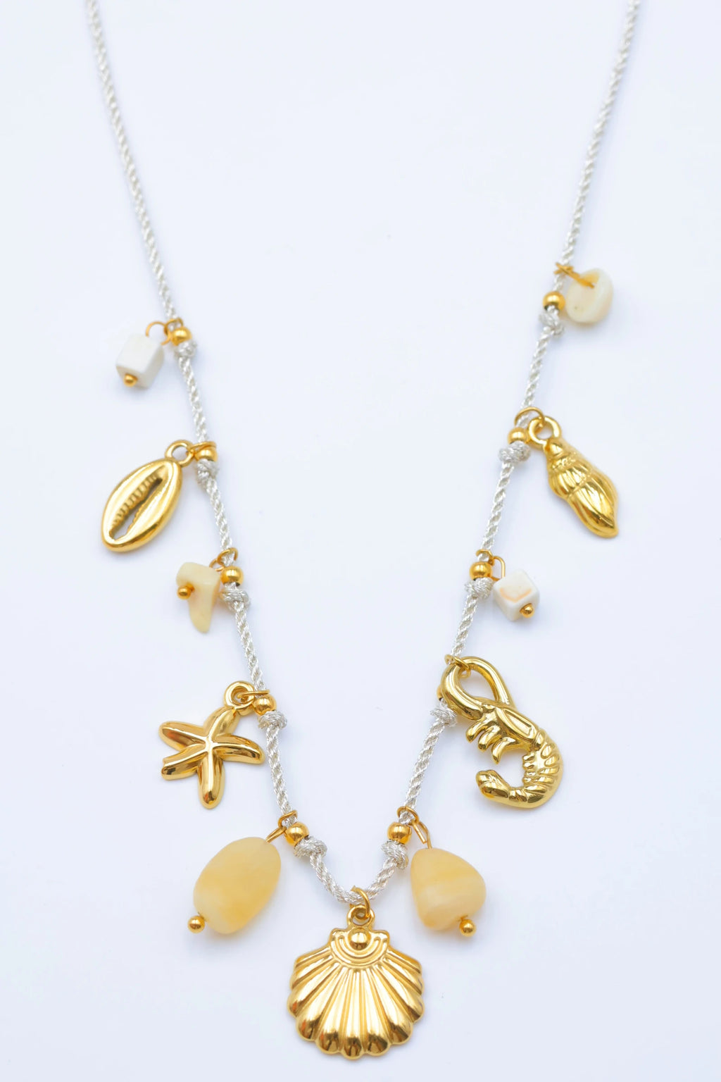 Collier en acier inoxydable - BLANC