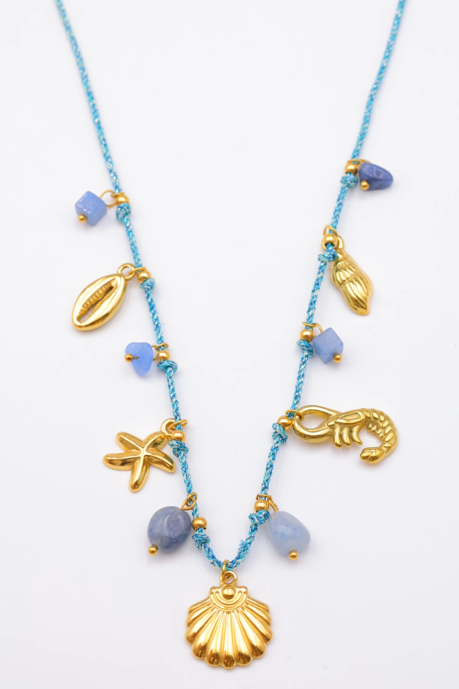 Collier en acier inoxydable - BLEU