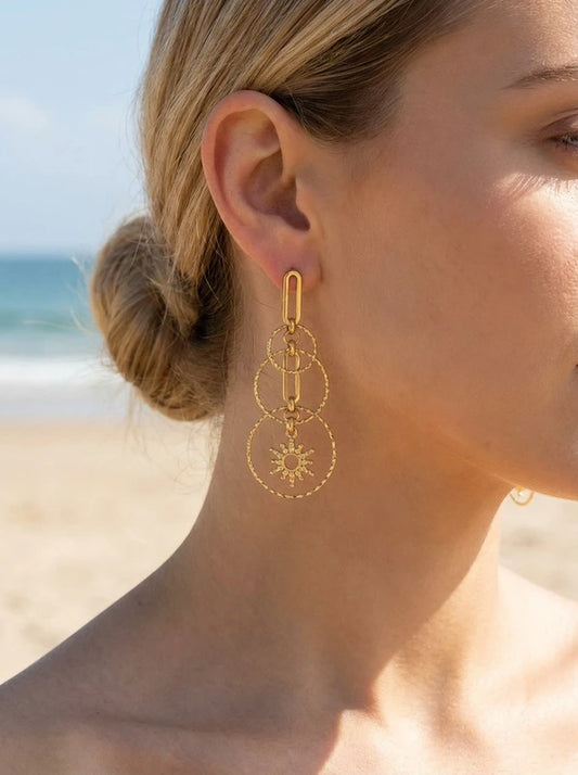 Boucles d’oreilles en acier inoxydable