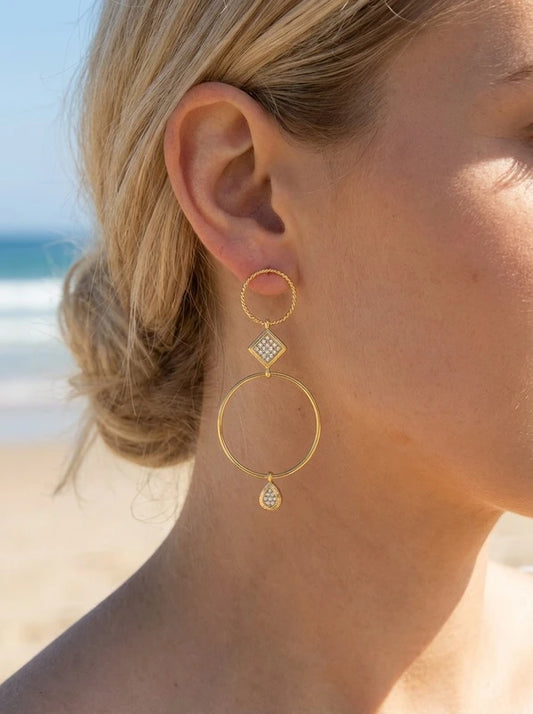 Boucles d’oreilles en acier inoxydable