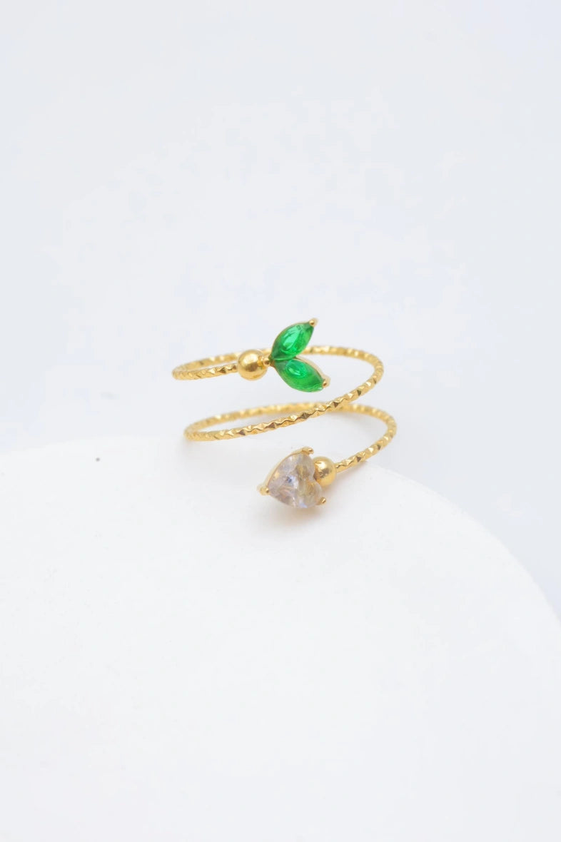 Bague en acier inoxydable ajustable - DORÉ