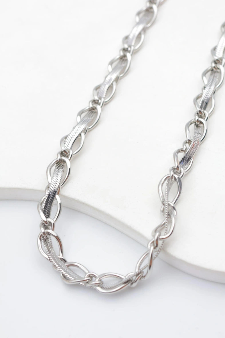 Collier en acier inoxydable - ARGENT