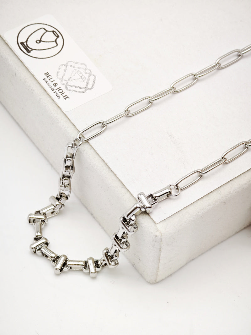 Collier en acier inoxydable - ARGENT