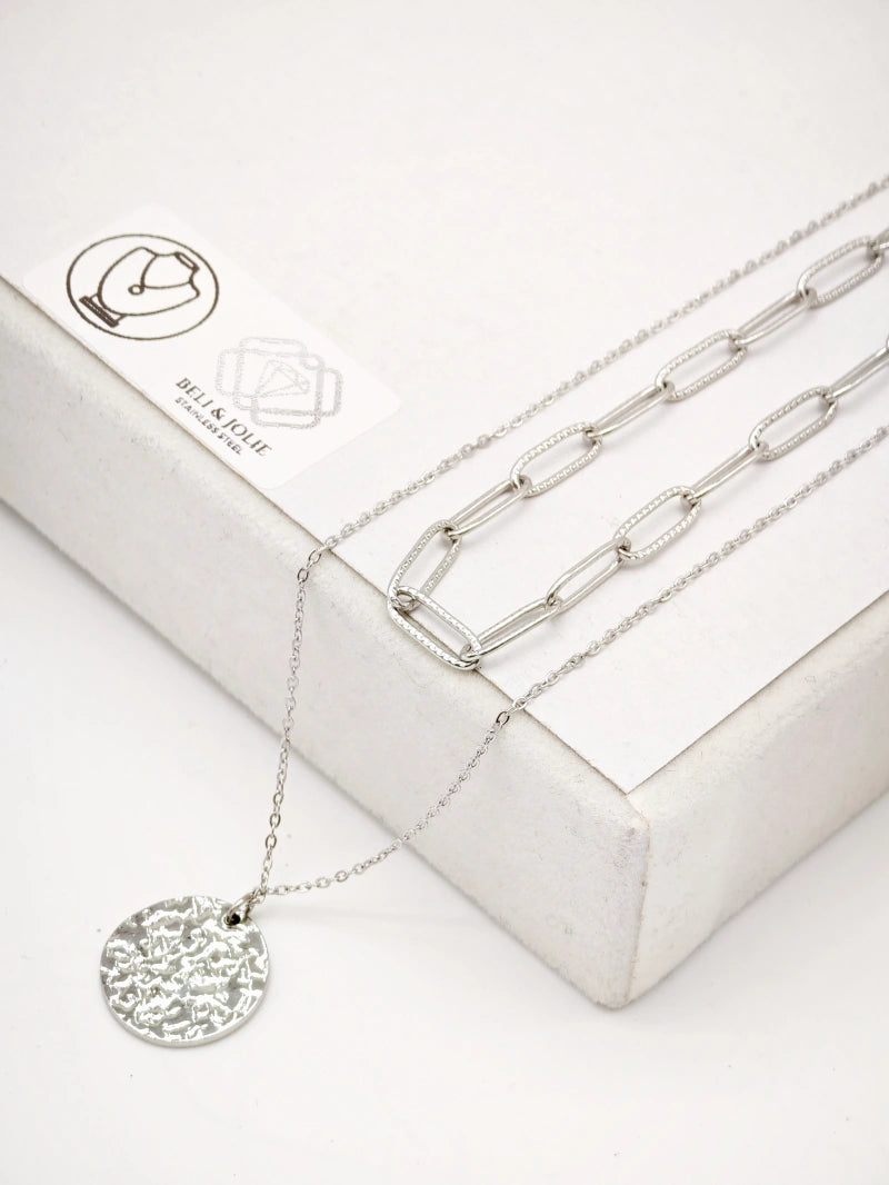 Collier en acier inoxydable - ARGENT