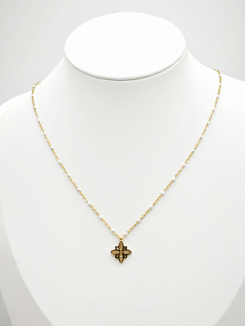 Collier en acier inoxydable - BLANC