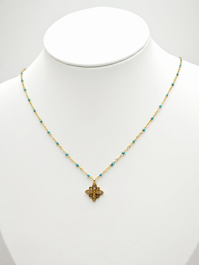 Collier en acier inoxydable - BLEU