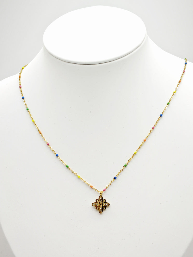 Collier en acier inoxydable - MULTICOLORE