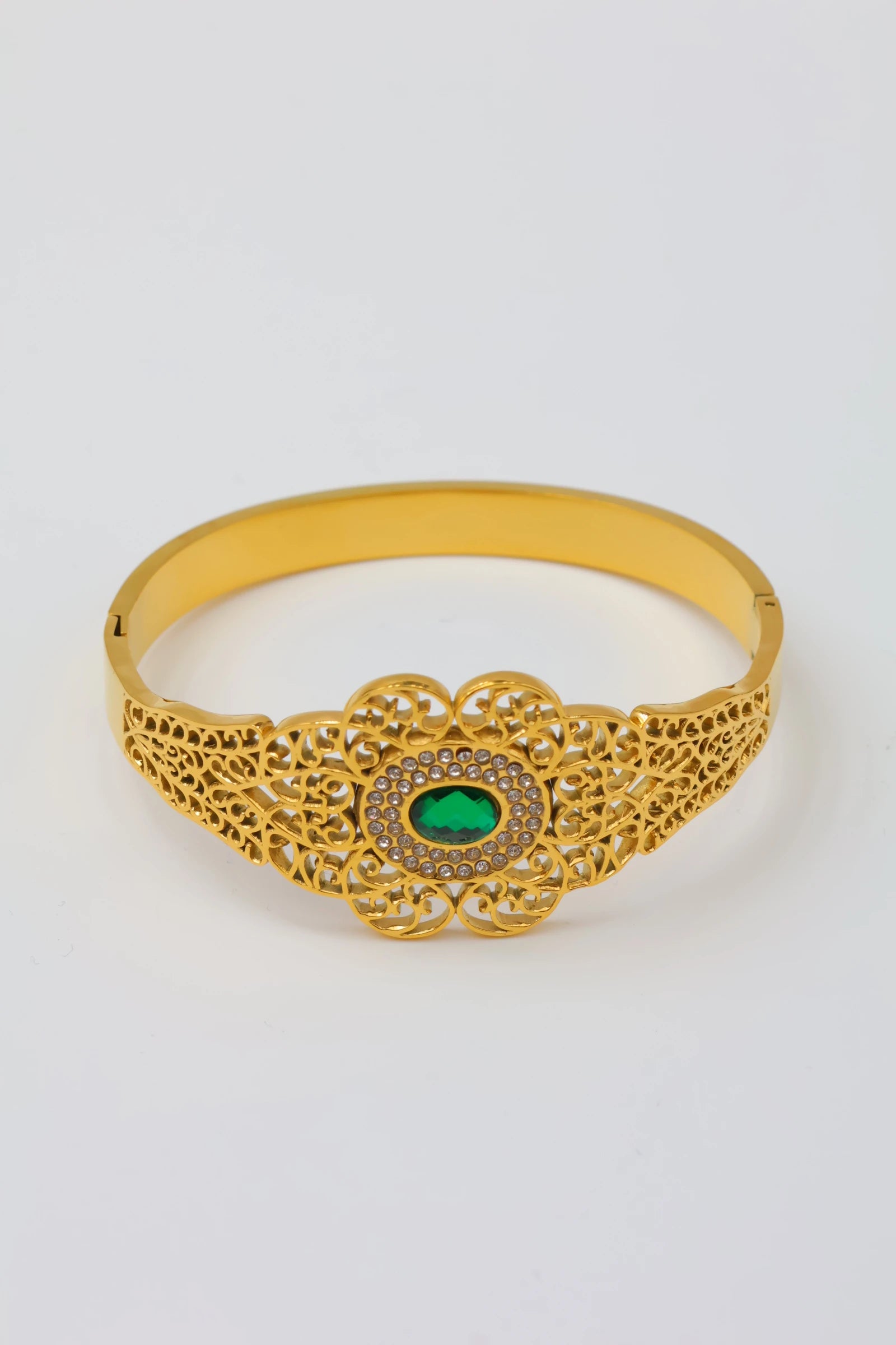 Bracelet jonc en acier inoxydable - DORÉ