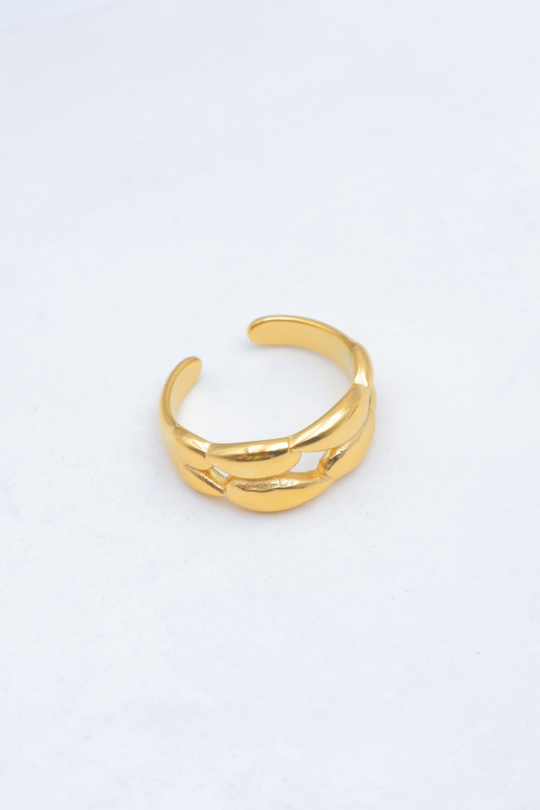 Bague en acier inoxydable ajustable - DORÉ