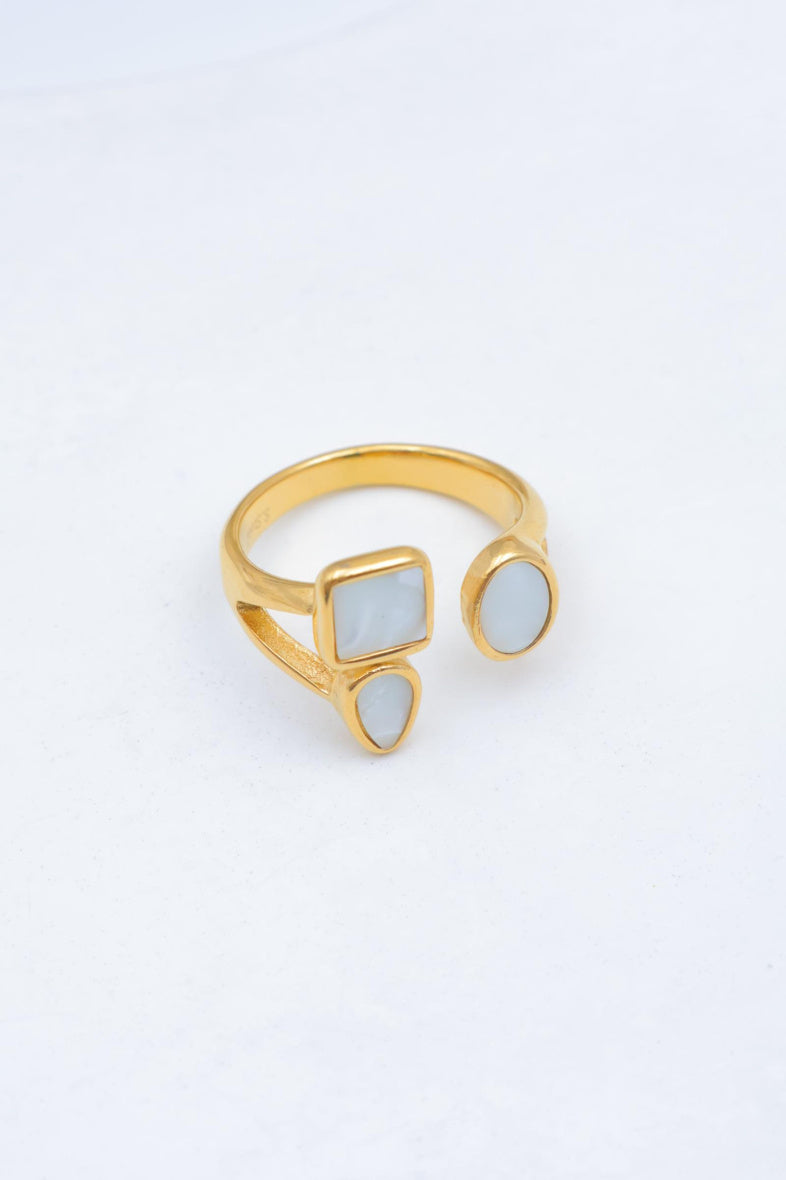 Bague en acier inoxydable ajustable - DORÉ