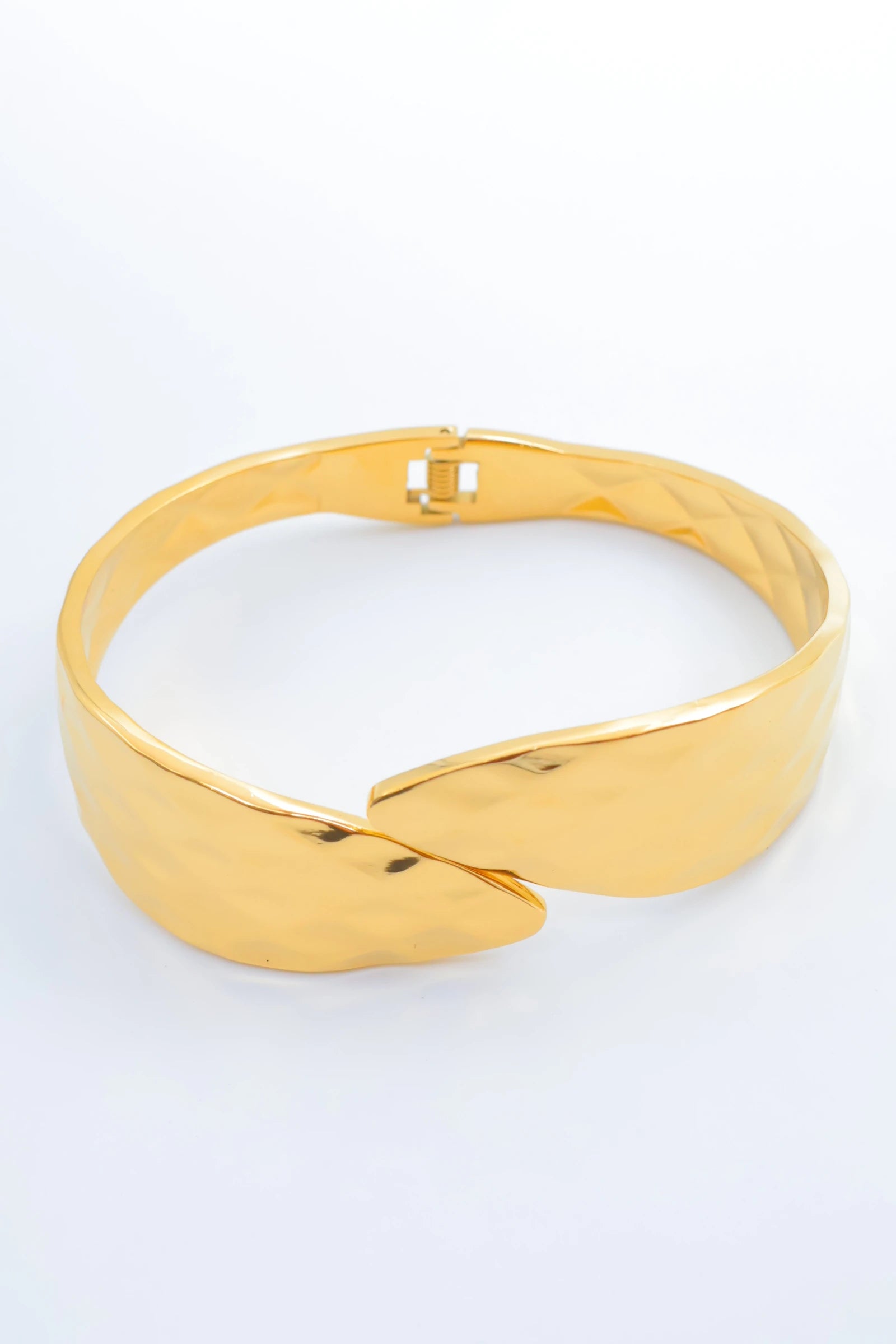 Bracelet jonc en acier inoxydable - DORÉ