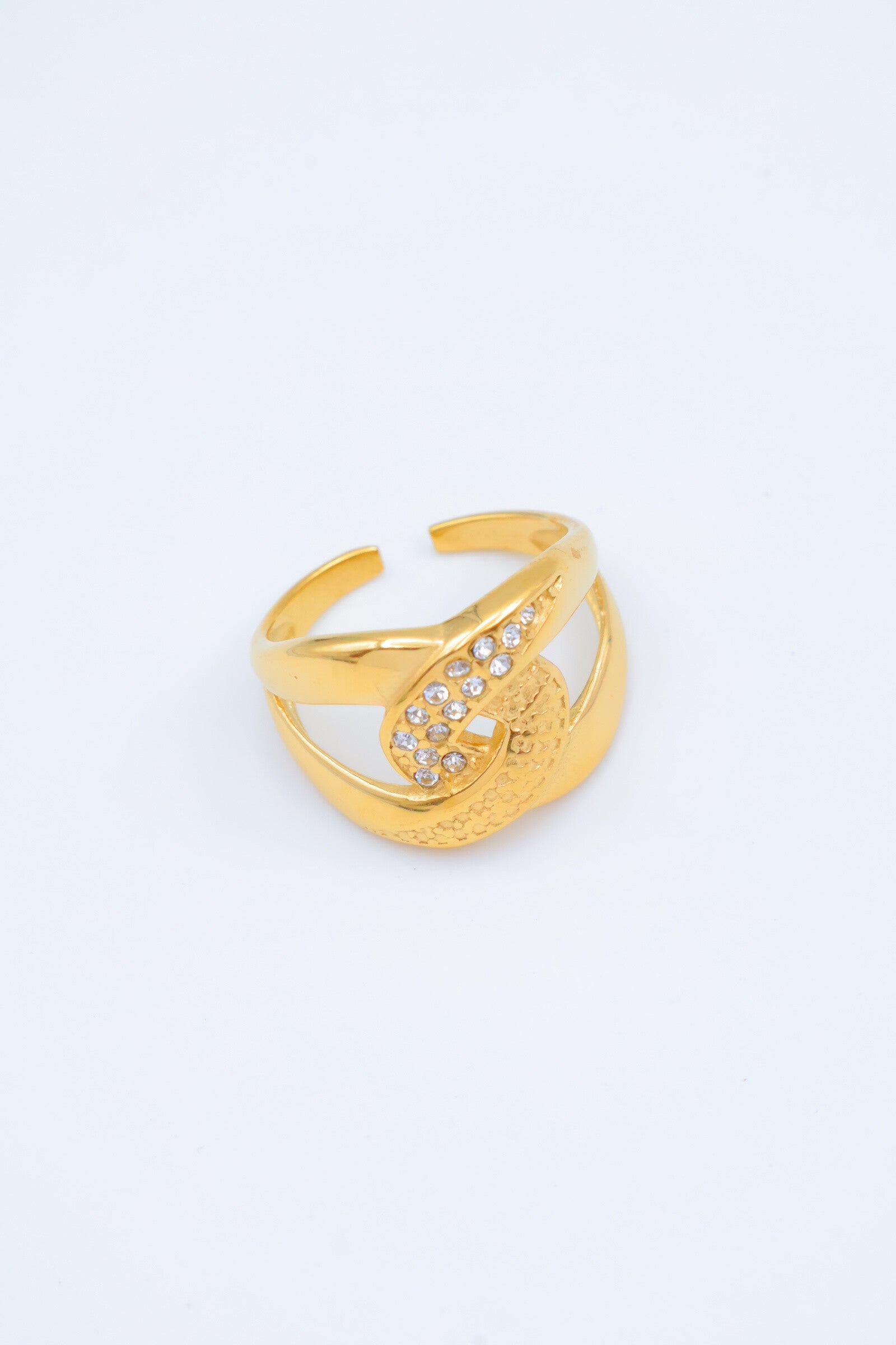 Bague en acier inoxydable ajustable - DORÉ