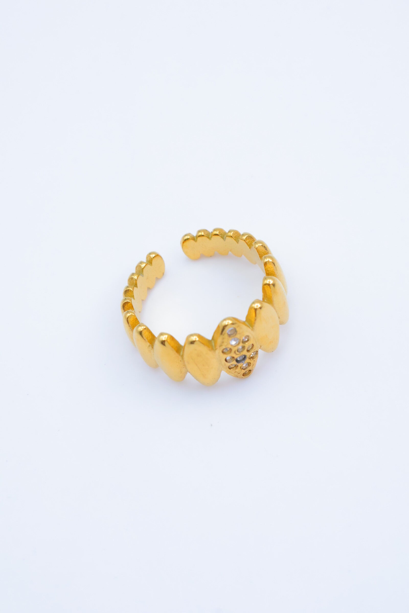 Bague en acier inoxydable ajustable - DORÉ