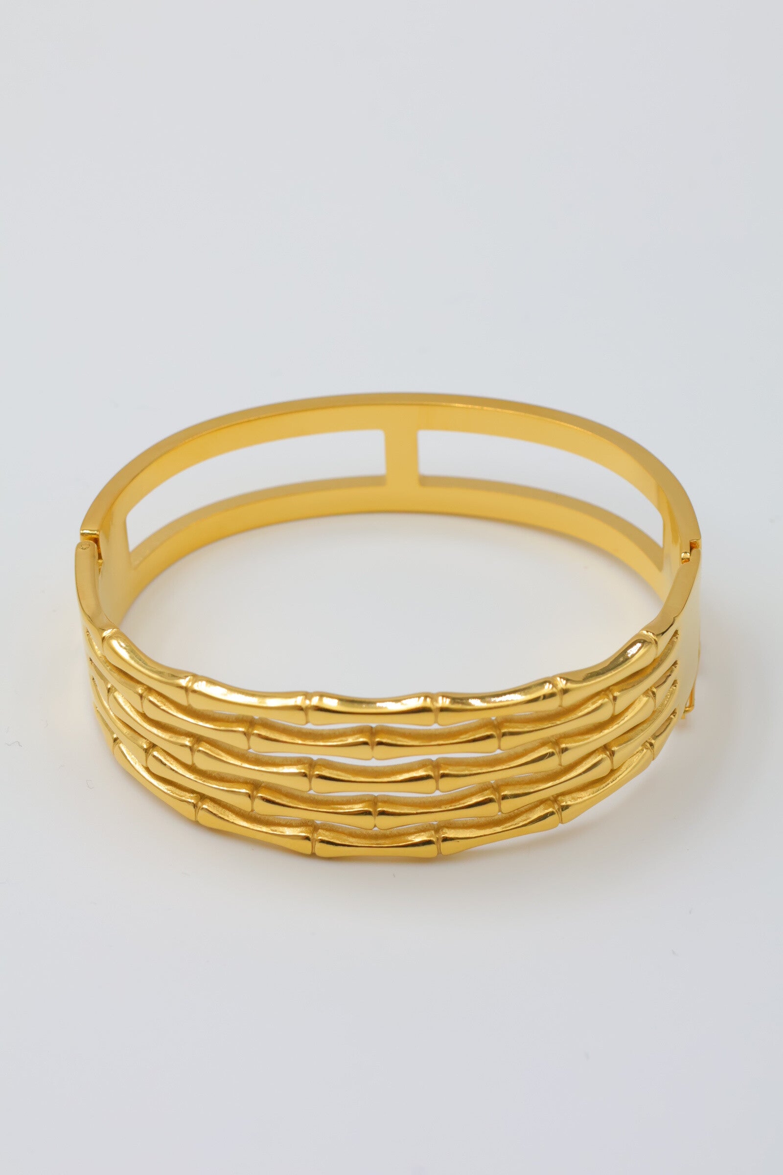 Bracelet jonc en acier inoxydable - DORÉ