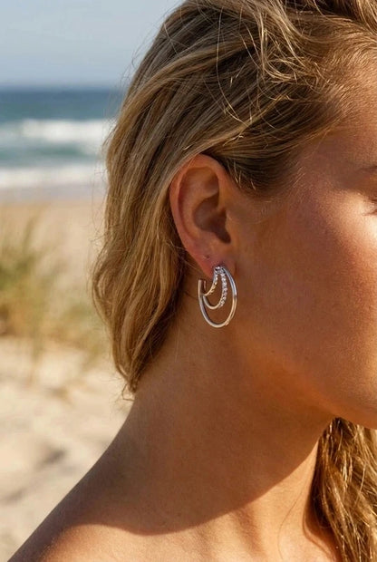 Boucles d’oreilles en acier inoxydable