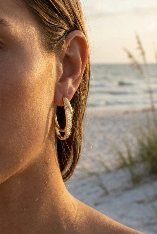 Boucles d’oreilles en acier inoxydable