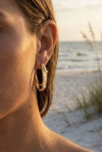 Boucles d’oreilles en acier inoxydable