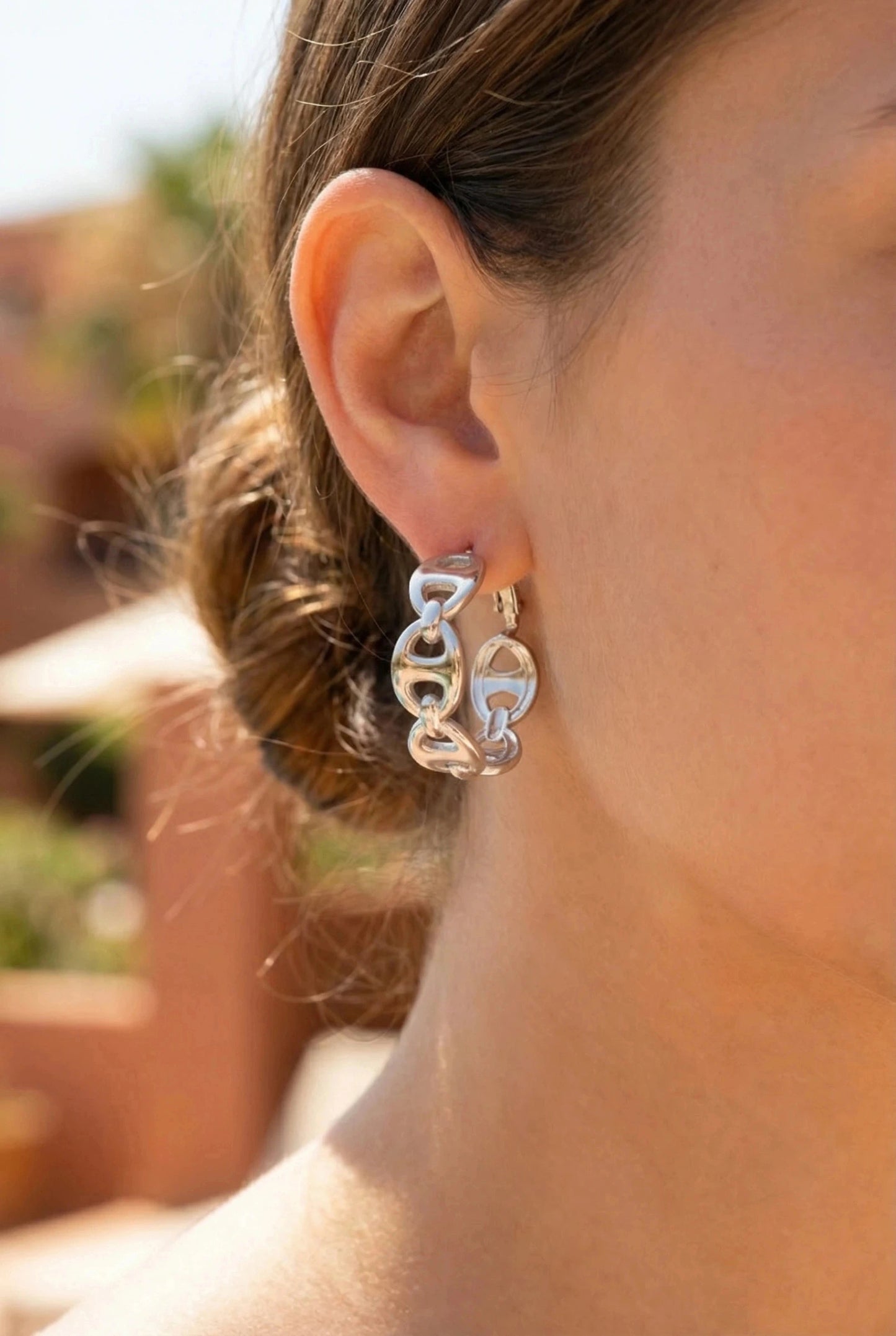 Boucles d’oreilles en acier inoxydable